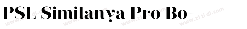 PSL Similanya Pro Bo字体转换